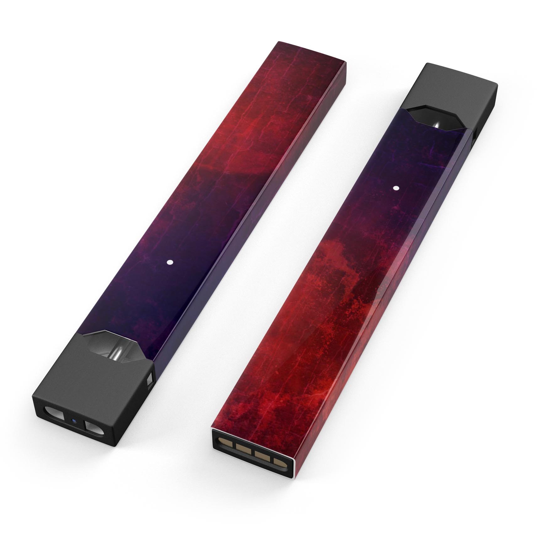 Abstract Fire & Ice V16 skin-wrap sticker for JUUL device, showcasing vibrant colors and premium design.